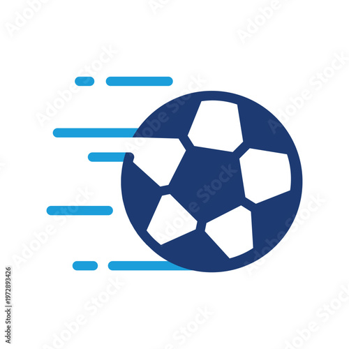 ball with motion line colored icon vector design good for web or mobile app