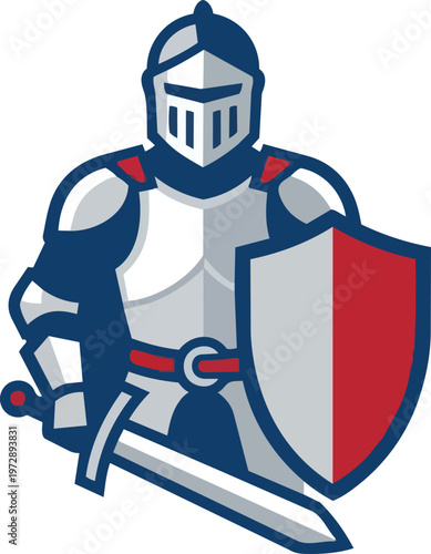 Medieval Knight in Armor.