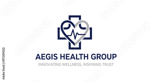 Aegis Health Group logo with heart and cross symbol.