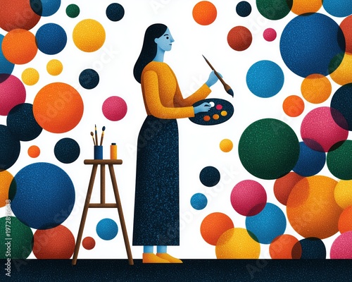 Mindset Transformation Abstract Geometric Shapes Art Growth Mindset Personal Evolution Layered Background Modern Abstract Creative Energy Mindset Illustration