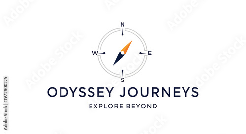 Odyssey Journeys travel company logo design.