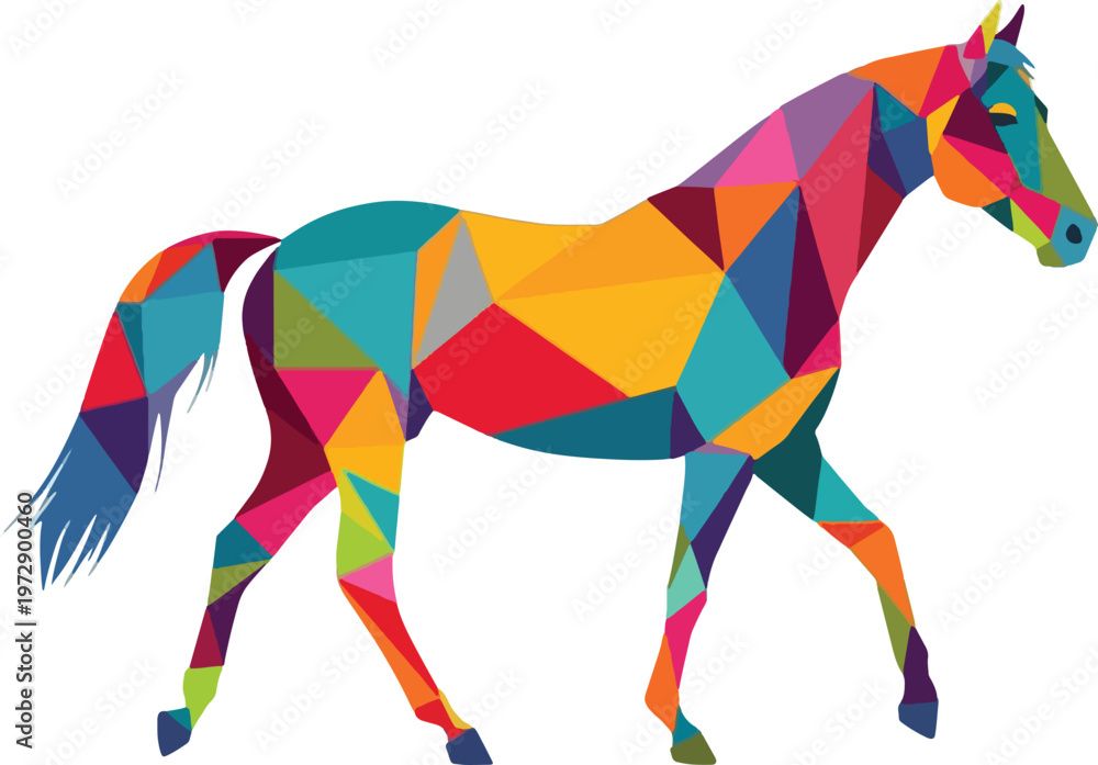 Obraz premium Horse vector illustration silhouette isolated on cute design on pure white background