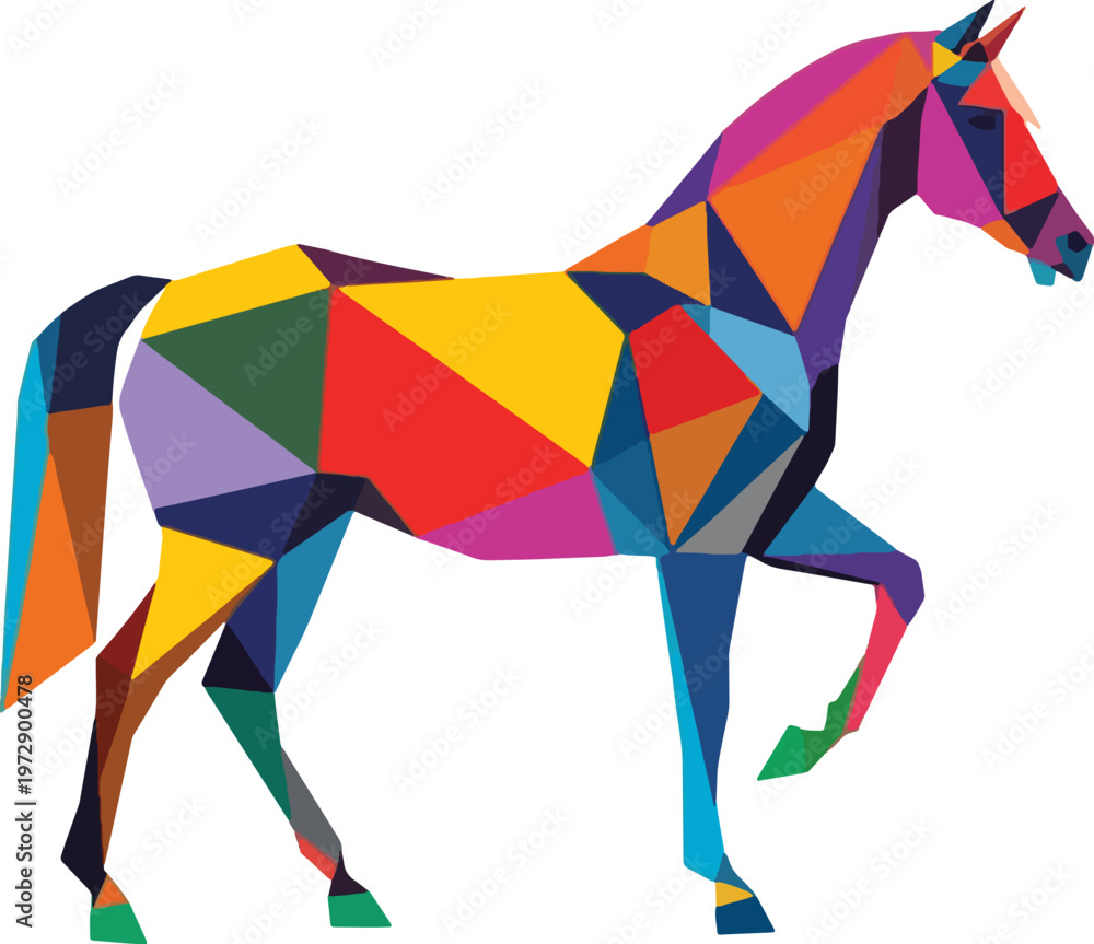 Obraz premium Horse vector illustration silhouette isolated on cute design on pure white background