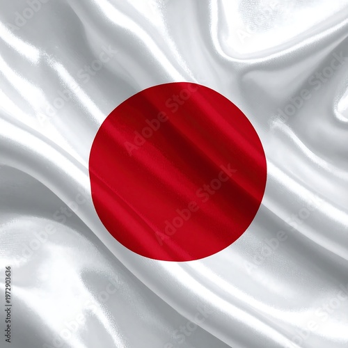 Free Download A waving white fabric with a large red circle in center - GFXLoad