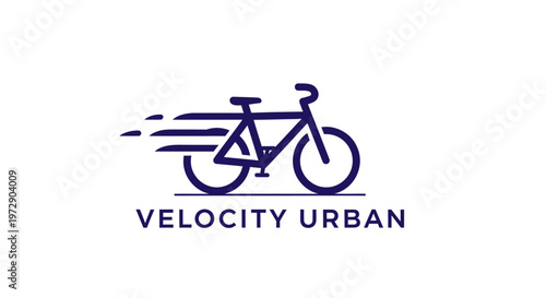 Velocity Urban bicycle logo design.
