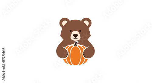 Brown Bear Holding Basketball.