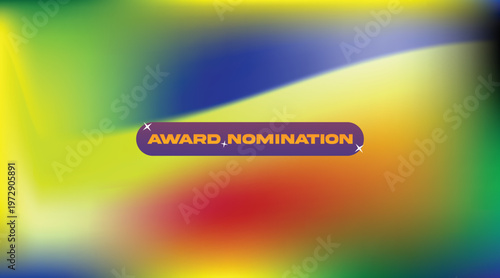 Award Nomination Animation – Colorful Gradient Background Motion Graphic