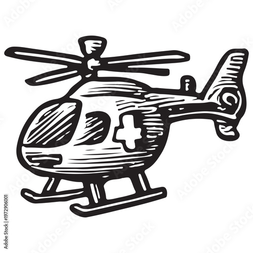 Air Ambulance Helicopter for Emergency Medical Transport and Rapid Rescue Operations