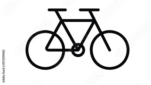 A classic road bicycle with drop handlebars and thin tires Vector