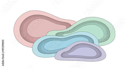 Colorful heart shaped dish plates.