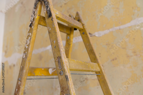 Old paint ladder