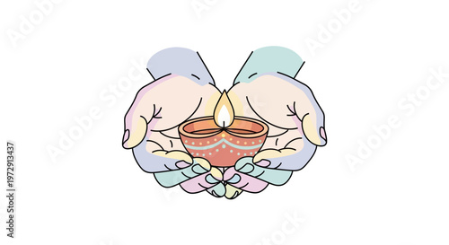 Brain Anatomy Cross Section Illustration.