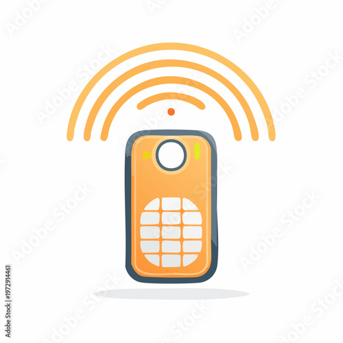 RFIDタグのイラスト・在庫管理・物流DX