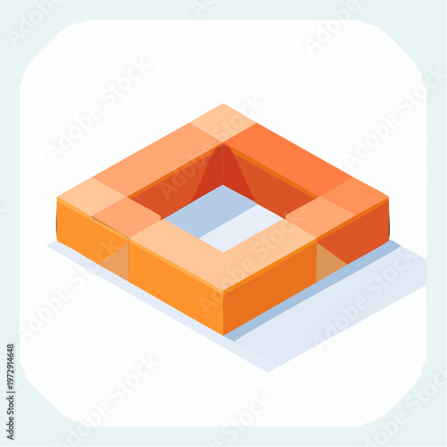 梱包用コーナーガード・角当てのイラスト