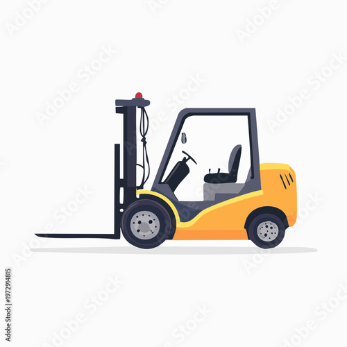 フォークリフトのイラスト・物流倉庫の運搬作業