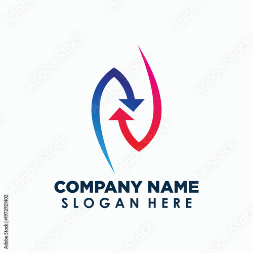 letter N and communication logo vector, digital logos