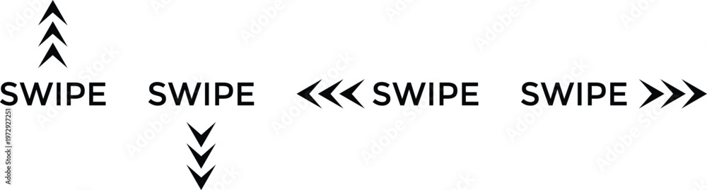 Photos Swipe Icon Set