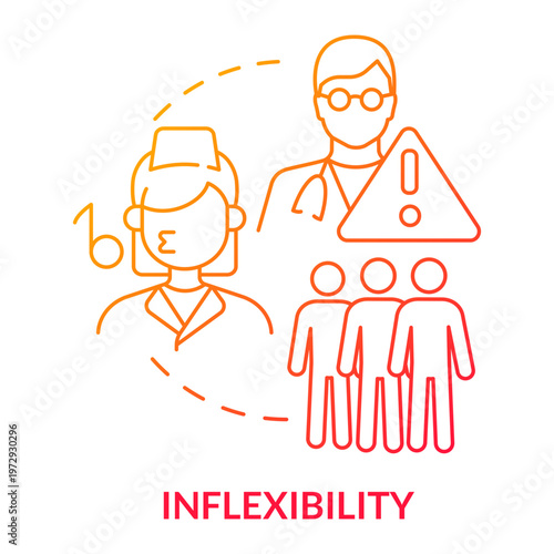 Medical Inflexibility: An abstract representation of inflexibility in the medical field, showcasing challenges within healthcare settings and highlighting the importance of adaptability.