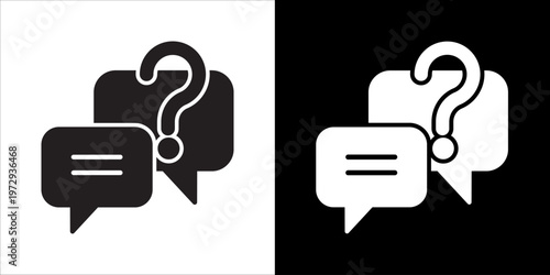 Faq Icon Sheet Black And White