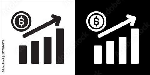 Profitable Icon Sheet Black And White