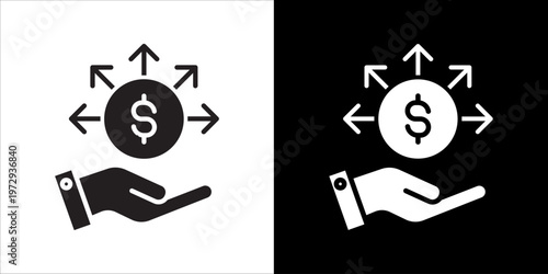 Liabilities Icon Sheet Black And White