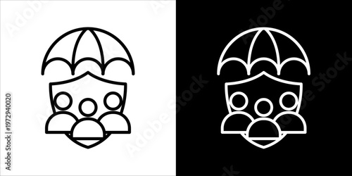 Family Icon Sheet Black And White