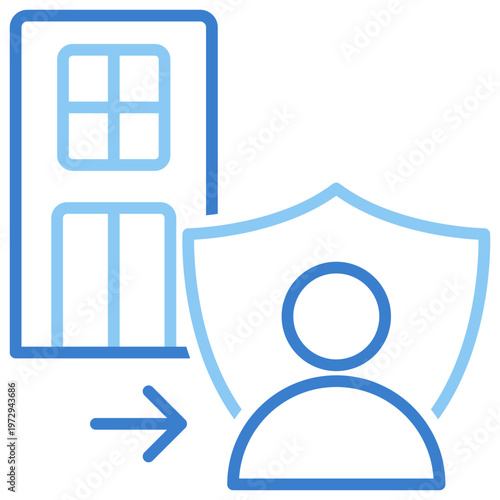 Outpatient Dual Tone Outline Icon