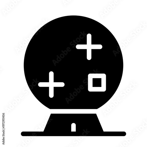 magic ball glyph icon