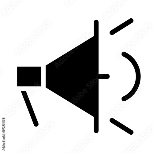 megaphone glyph icon
