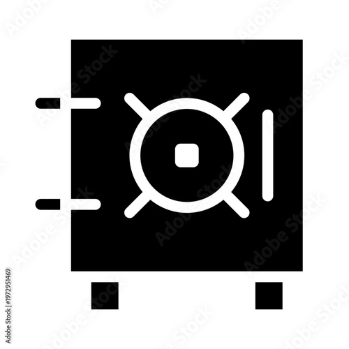 safe box glyph icon