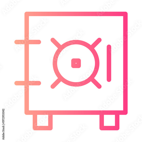 safe box gradient icon