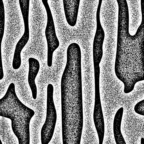 Seamless pattern, rough vector background, grunge texture, black and white