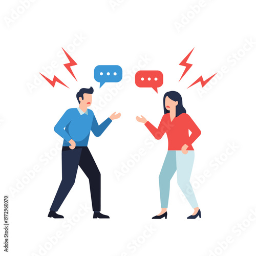 Couple Arguing, Disagreement, Conflict, Communication Breakdown, Relationship Problems