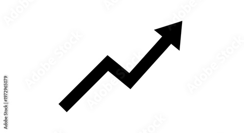 business graph with arrow