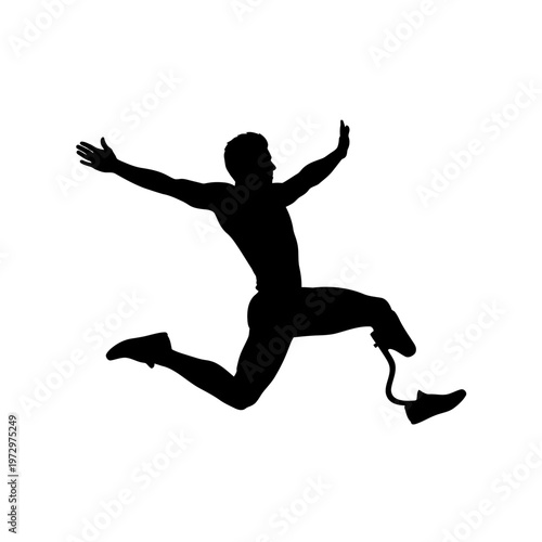 Adaptive Long Jumper Takeoff Silhouette for Paralympic Track and Field