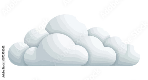 White Cloud Formation in Sky.