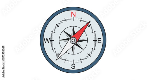 Compass Navigation Tool Direction Indicator.