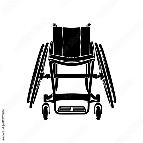 Specialized Sports Wheelchair Silhouette for Adaptive Athletics Gear