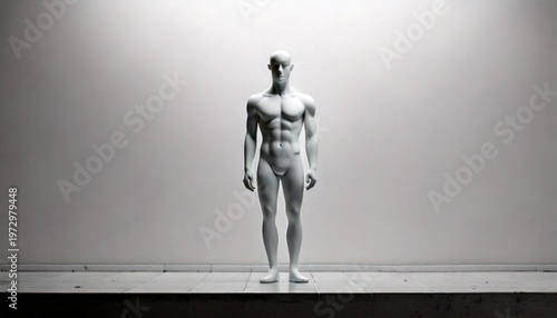 Anatomical Model of a Muscular Male Figure.