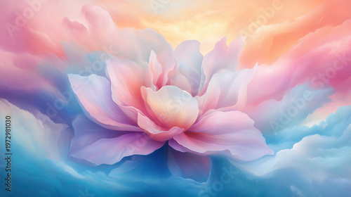 Pastel Colored Flower