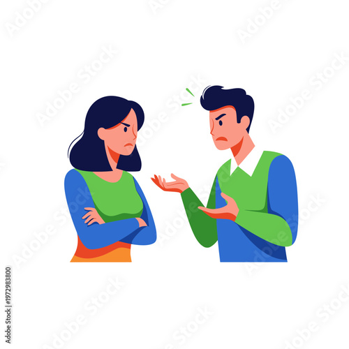 Couple Arguing, Disagreement, Conflict, Relationship Problems, Frustration, Anger