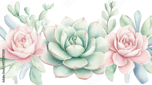 Pastel Colored Flower