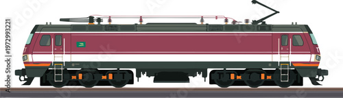 Detailed modern electric guitar vector illustration featuring a sleek blue body with chrome hardware for music retail and rock concert branding.