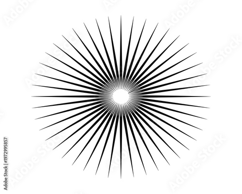 Radial starburst pattern with sharp lines emanating from center