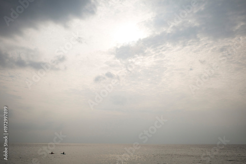 沖縄・北谷の海の風景