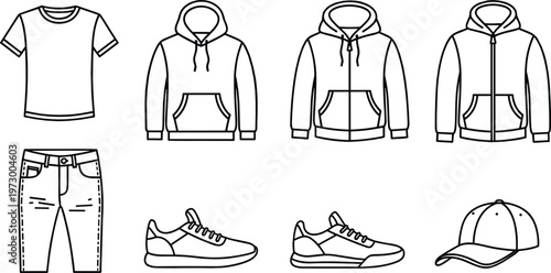 Close up of casual denim jeans fabric texture with folds and stitching detail modern fashion background