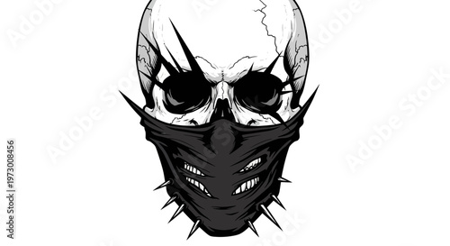 Spiky Masked Skull
