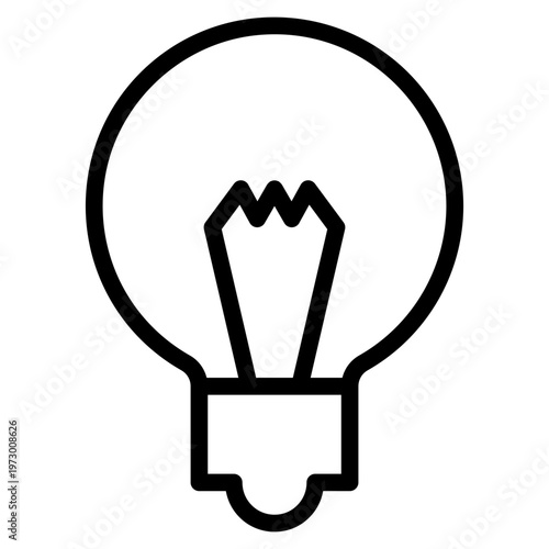  Bulb icon vector graphic illustration. Suitable for website design, app, template.