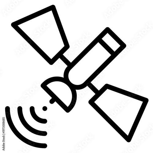Satelite icon vector graphic illustration. Suitable for website design, app, template.