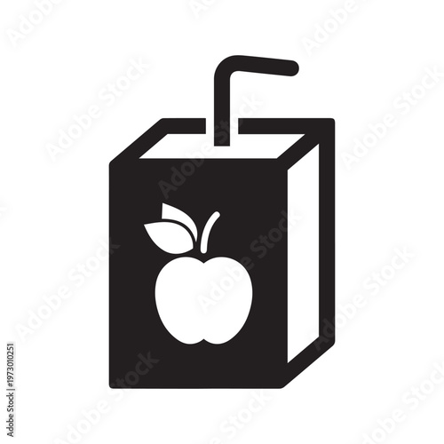Simple vector icon juice box
